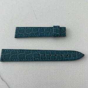 Authentic Chopard Croco 16MM Watch Band Shiny Blue
